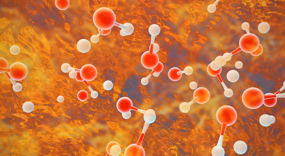 Взаимодействие на водород с кислород