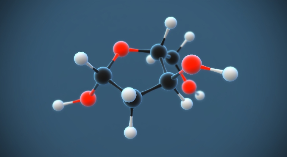 2-дезокси-бета-D-рибоза (C₅H₁₀O₄)