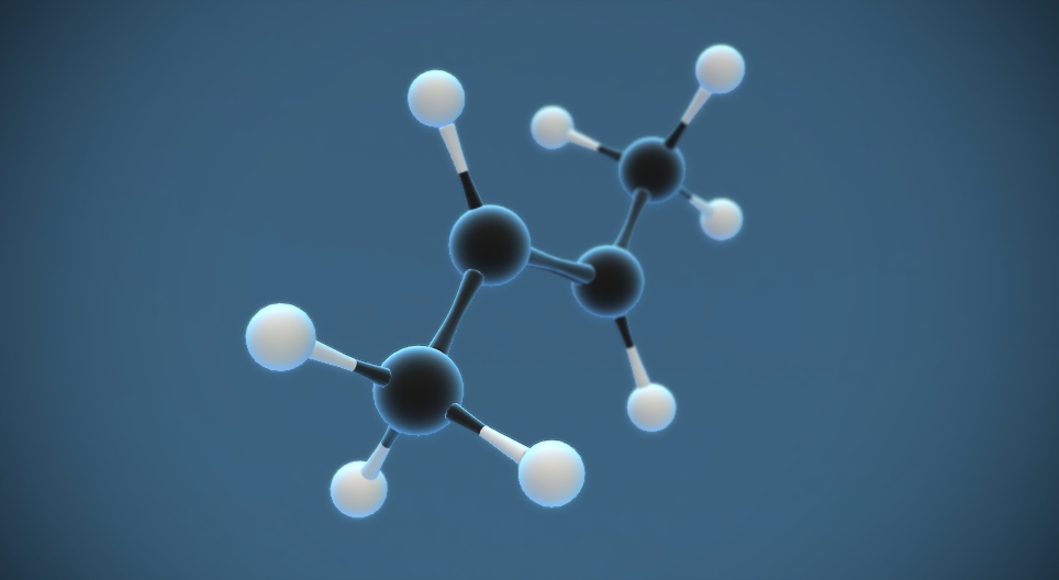 Транс-бут-2-ен (C₄H₈)