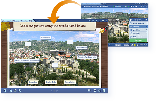Opgaver genereret fra 3D-scener