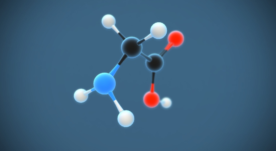 Glycine (aminoacetic acid) (C₂H₅NO₂)