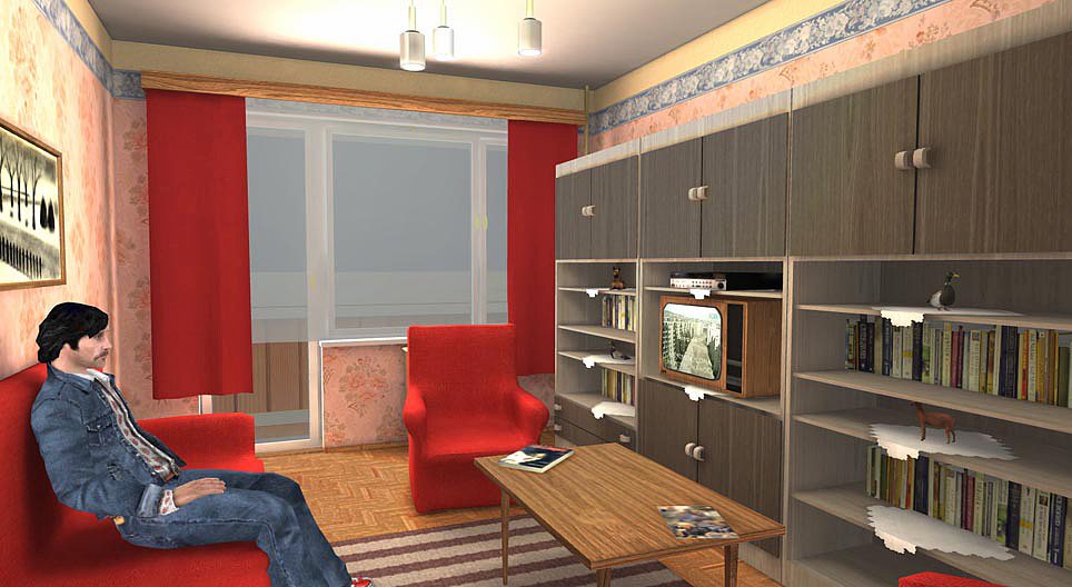 Typical flat in Hungary in the 1980s