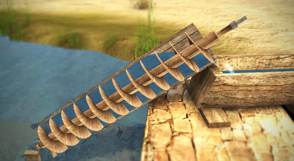 Archimedes’ screw (3rd century BC)