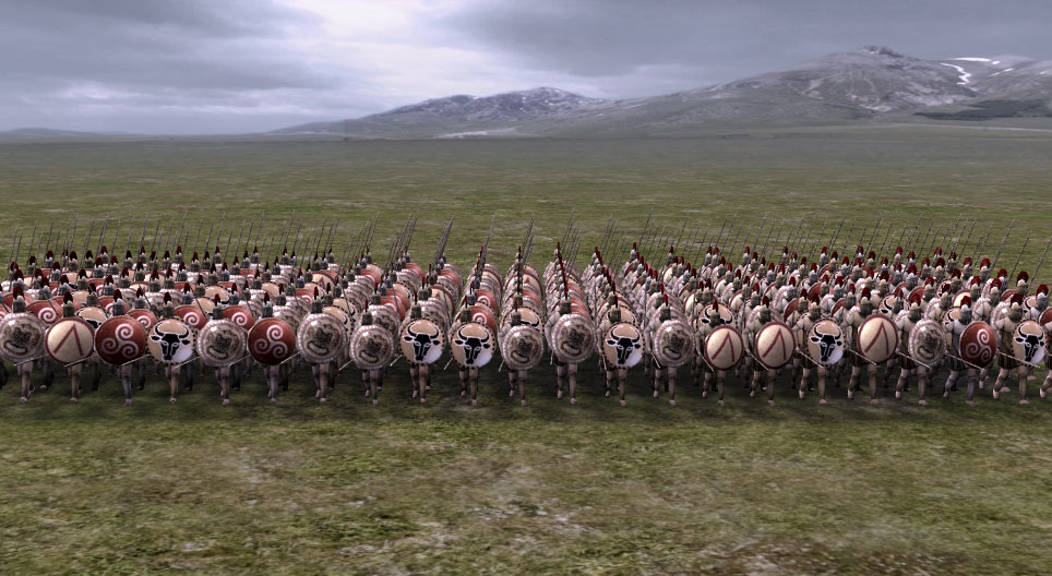 Greek and Macedonian phalanx formation