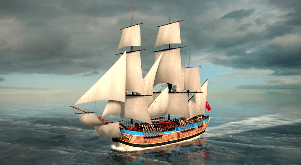 The first voyage of James Cook