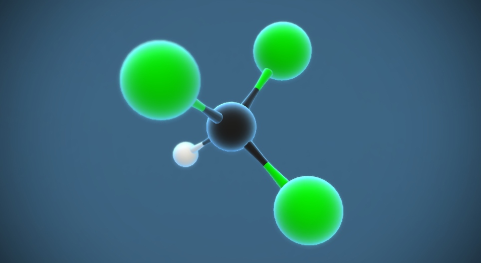 Trichloromethane, chloroform (CHCl₃)