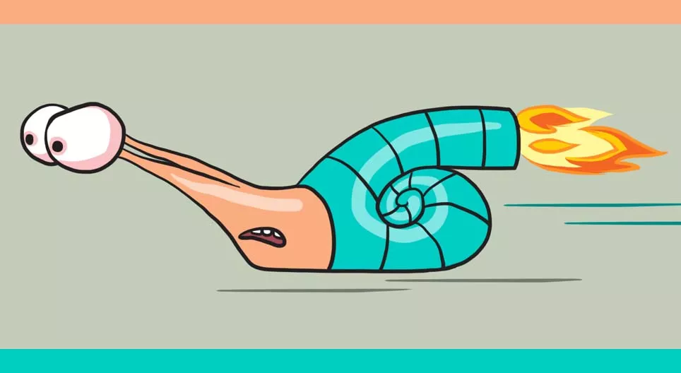 ¿Puede un caracol ganar en una carrera?