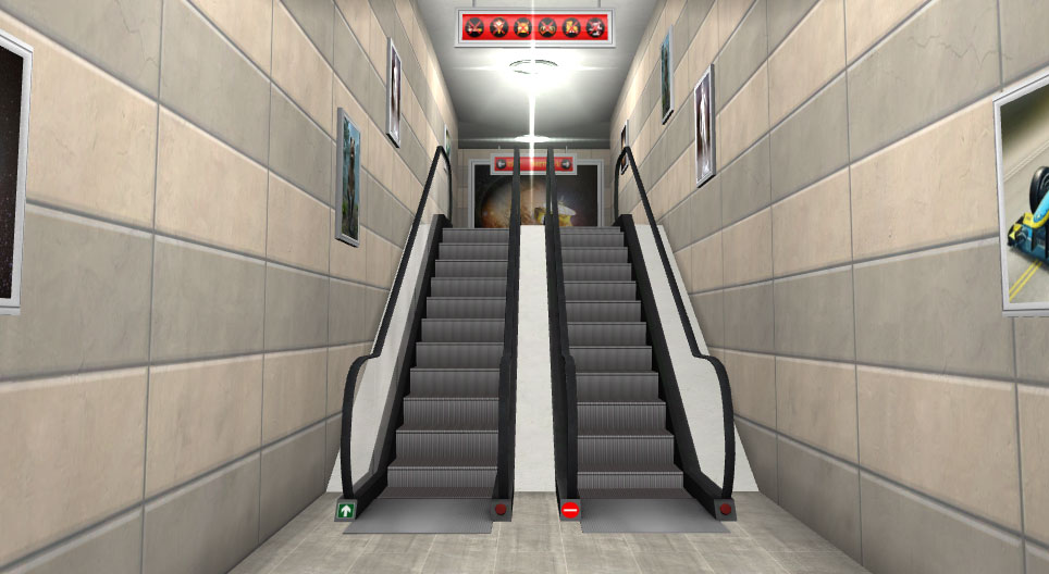 ¿Cómo funciona la escalera mecánica?