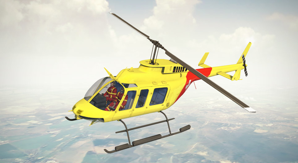 Helikopter (BELL 206 Jet Ranger)