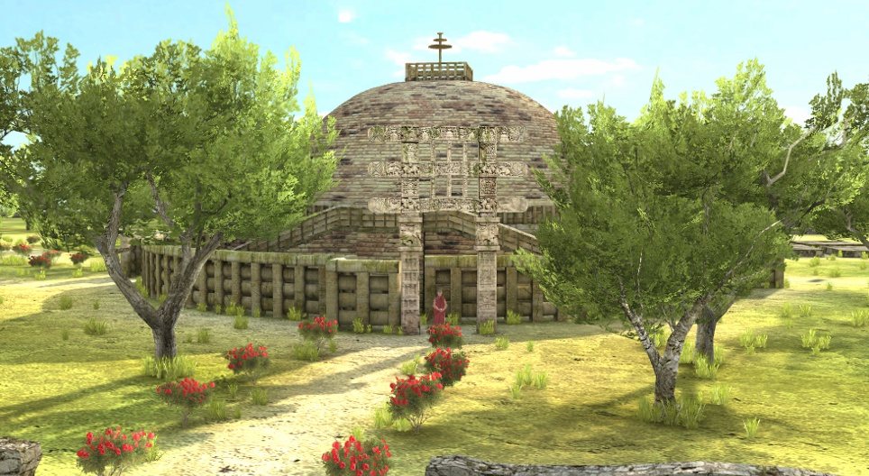 Velika stupa (Sanchi, 2. stoljeće prije naše ere)