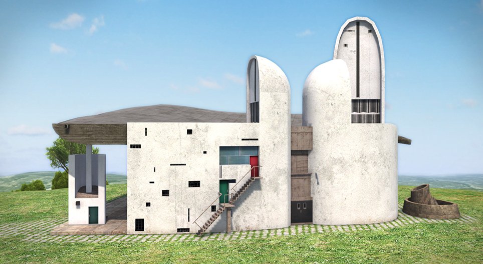 Kapela Notre Dame du Haut (Ronchamp, Francuska, 1950.)