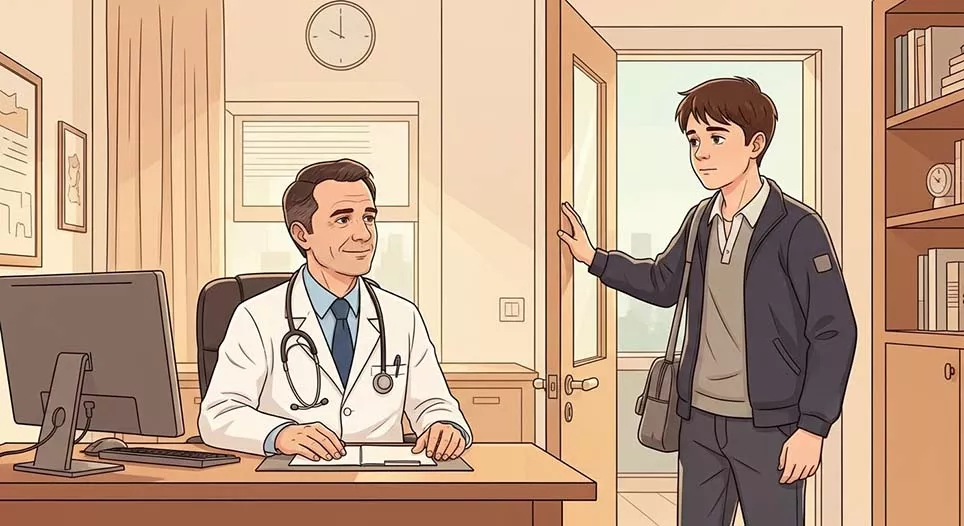 医者のところで