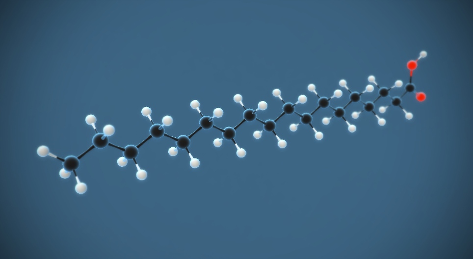 Стеариновая (октадекановая) кислота (C₁₇H₃₅COOH)