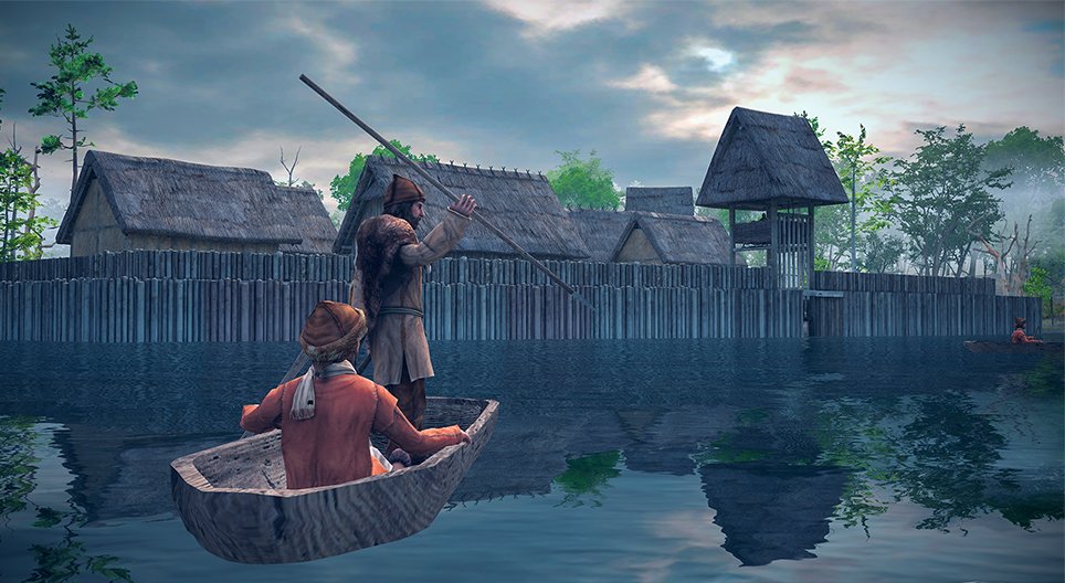 수상가옥 취락(운터울딩겐, 기원전 4천년기)