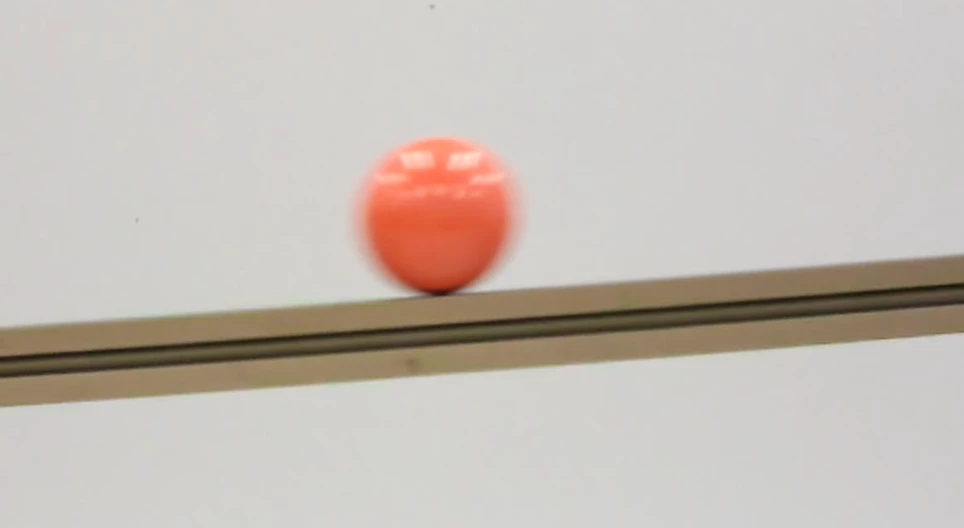 Motion of a ball on an inclined plane