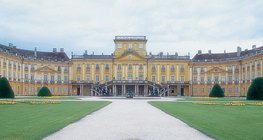The facade of the Esterházy Palace in Fertőd (1760s, Baroque)