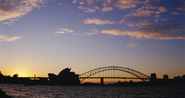 Sydney Opera House at sunset