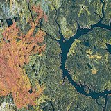 Impact traces of a meteorite