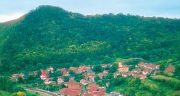 Mountain village in the Alps