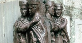 The Tetrarchs (co-emperors) statue (Venice, 4th century AD)