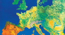 Satellite image of Europe