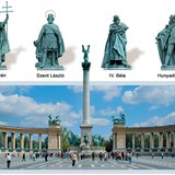 Millennium Monument in Budapest, Hungary