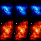 Images of the Crab Nebula in the X-ray and optical spectrum