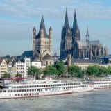 Cologne on the Rhine River (Germany)