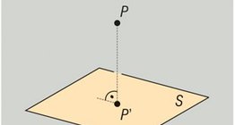 Perpendicular projection of a point onto a plane