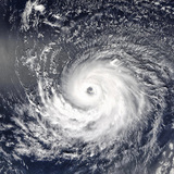 Satellite image of a hurricane