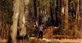 László Paál: Path through the Forest of Fontainebleau (1876)