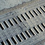 Expansion joint on a bridge