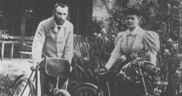 Pierre Curie (1859-1906) and his wife, Marie Curie (1867-1934)