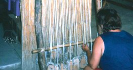 Reconstruction of a prehistoric loom