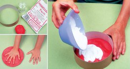 Creating a hand from plaster