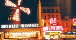 Neon lights at night