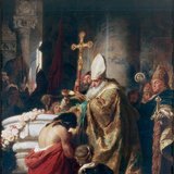 Gyula Benczúr: Baptism of Vajk