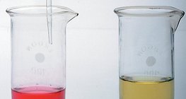 Neutralizing hydrochloric acid with solution of sodium hydroxide (using pH indicator)