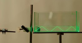Total internal reflection in water