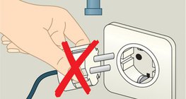 Do not touch electrical equipment and an earthed object at the same time