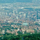 Pécs látképe a Mecsekről