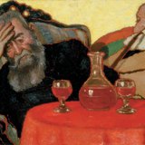 József Rippl-Rónai: My father and uncle Piacsek drinking red wine (1907)