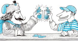 Rákóczi korabeli kuruccal koccint egy mai fiatal