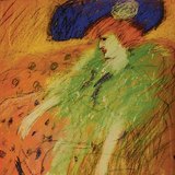 Picasso: Woman in Blue Hat (1910, Impressionism)