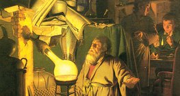 German alchemist Henning Brand, the discoverer of phosphorus (around 1669)