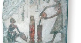 Housekeeping depicted by an Egyptian painting