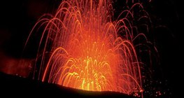 Eruption of Stromboli, Italy
