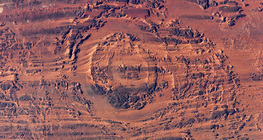 Impact crater in the Sahara