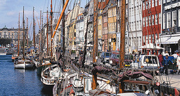 Boats in the Port of Copenhagen