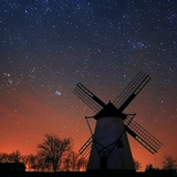 Windmill at night